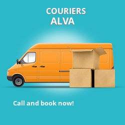 Alva couriers prices FK12 parcel delivery