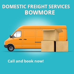 PA43 local freight services Bowmore