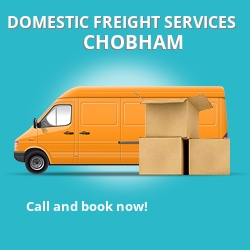 GU24 local freight services Chobham