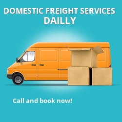 KA26 local freight services Dailly