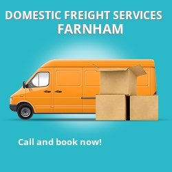 GU10 local freight services Farnham