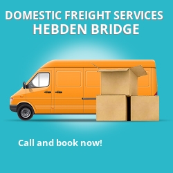 HX7 local freight services Hebden Bridge